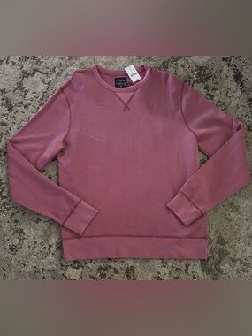 J. Crew Men's Peach/Light Pink Crewneck Sweatshirt